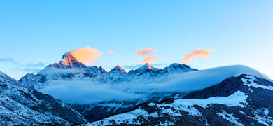 The extremely high peaks of Mt. Siguniang